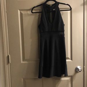 ✨ Little Black Skater Dress w/ Deep V cut front